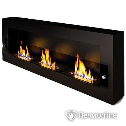 Биокамин ЭкоЛайф Fire Line Glass black burgundy в Смоленске